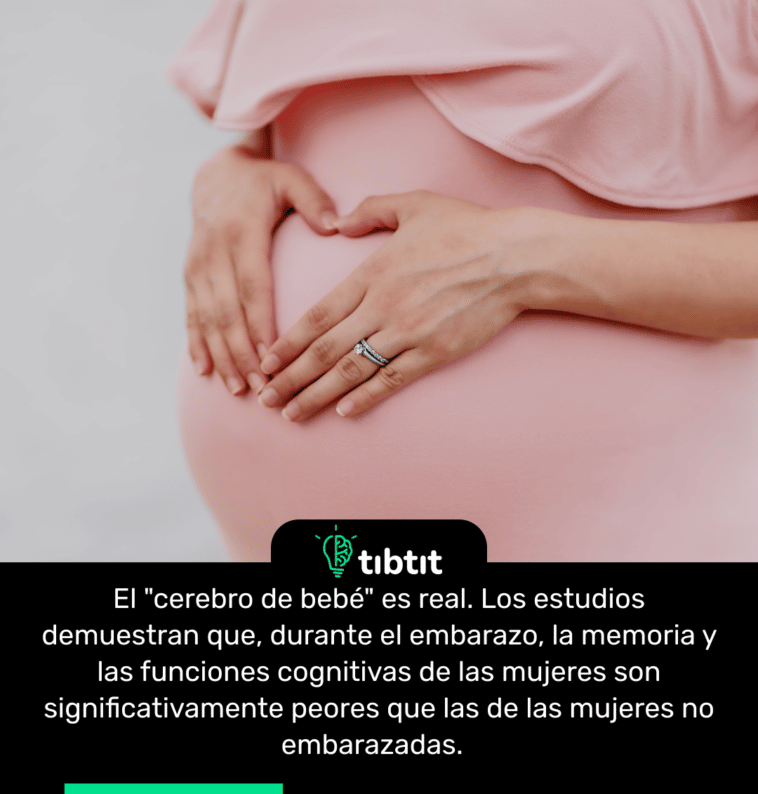 El "cerebro de bebé" es real. Los estudios demuestran que, durante el embarazo, la memoria y las funciones cognitivas de las mujeres son significativamente peores que las de las mujeres no embarazadas.