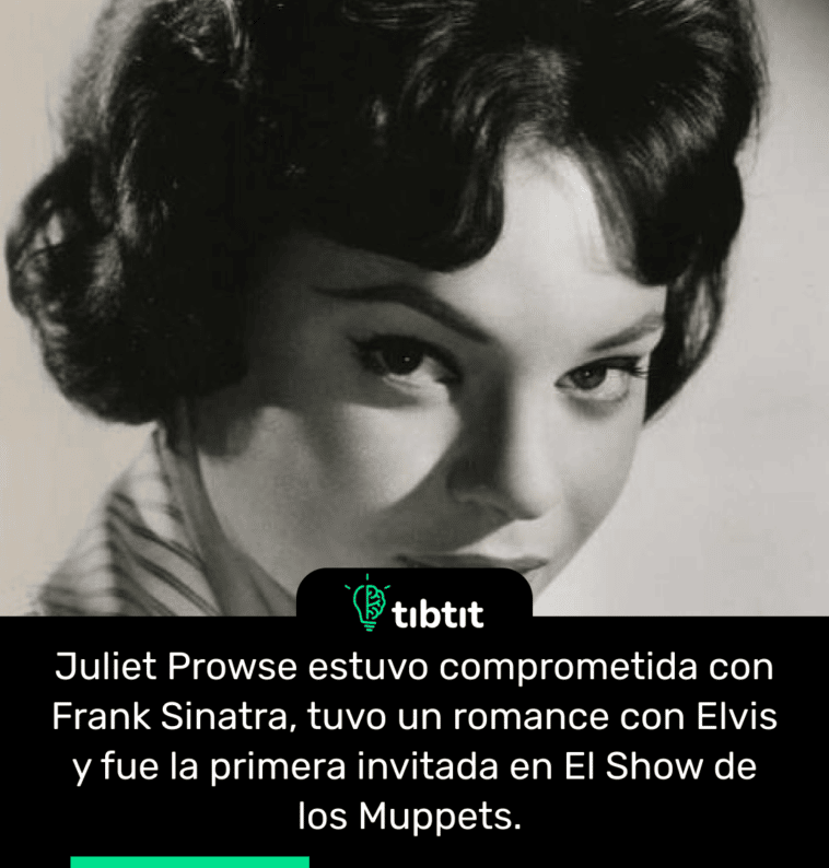 Juliet Prowse estuvo comprometida con Frank Sinatra, tuvo un romance con Elvis y fue la primera invitada en El Show de los Muppets.