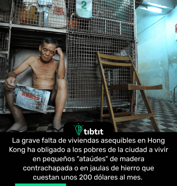 La ha obligado a los pobres de la ciudad a vivir en pequeños "ataúdes" de madera contrachapada o en jaulas de hierro que cuestan unos 200 dólares al mes.