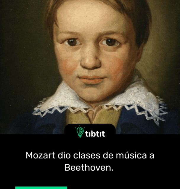 Mozart dio clases de música a Beethoven.