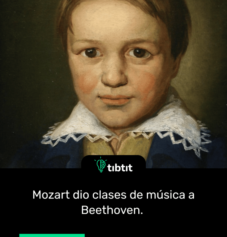 Mozart dio clases de música a Beethoven.