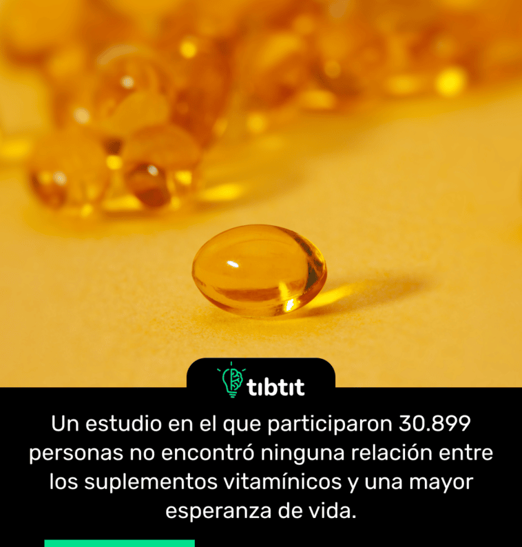 Un estudio en el que participaron 30.899 personas no encontró ninguna relación entre los suplementos vitamínicos y una mayor esperanza de vida.