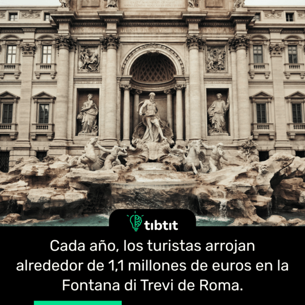 Cada año, los turistas arrojan alrededor de 1,1 millones de euros en la Fontana di Trevi de Roma.