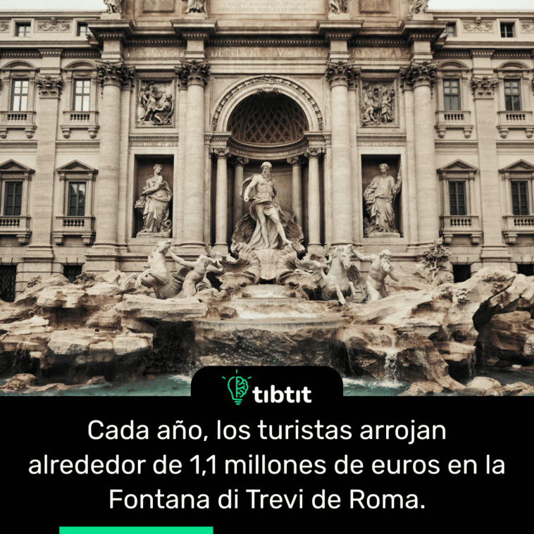 Cada año, los turistas arrojan alrededor de 1,1 millones de euros en la Fontana di Trevi de Roma.