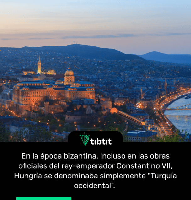 En la época bizantina, incluso en las obras oficiales del rey-emperador Constantino VII, Hungría se denominaba simplemente "Turquía occidental".