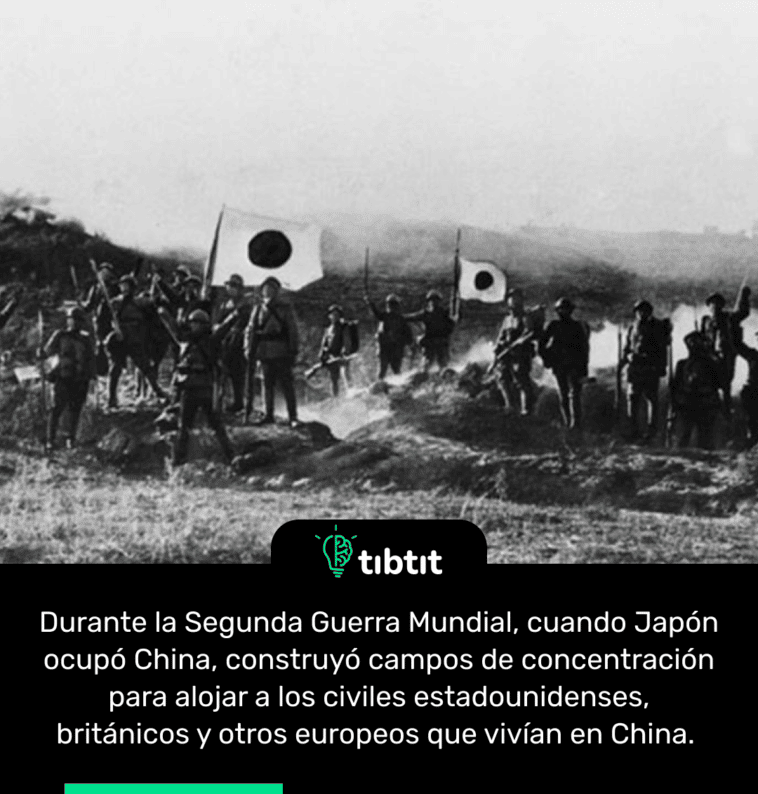 Durante la Segunda Guerra Mundial, cuando Japón ocupó China, construyó campos de concentración para alojar a los civiles estadounidenses, británicos y otros europeos que vivían en China.
