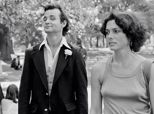Bill Murray en el funeral de Elvis en 1977.