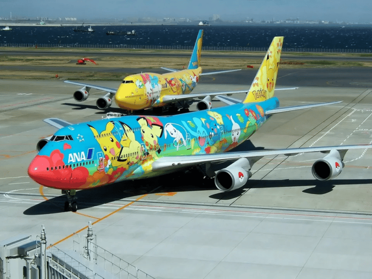 Aviones Pokemon de ANA (Aerolínea Japonesa)
