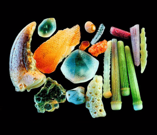 ¿Cómo se ve la arena con un aumento de 300x?