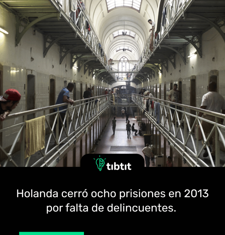 Holanda cerró ocho prisiones en 2013 por falta de delincuentes.
