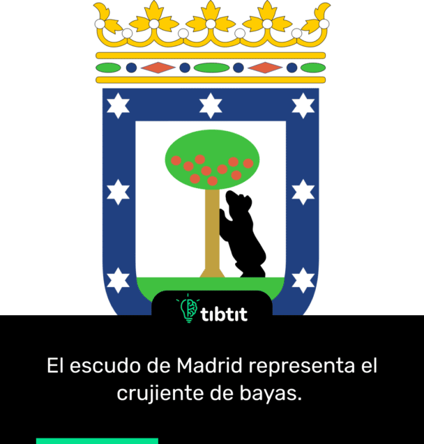 El escudo de Madrid representa el crujiente de bayas.