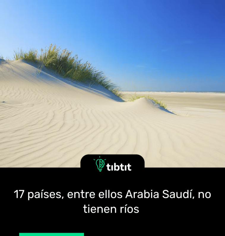 17 países, entre ellos Arabia Saudí, no tienen ríos
