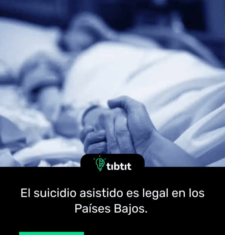 El suicidio asistido es legal en los Países Bajos.