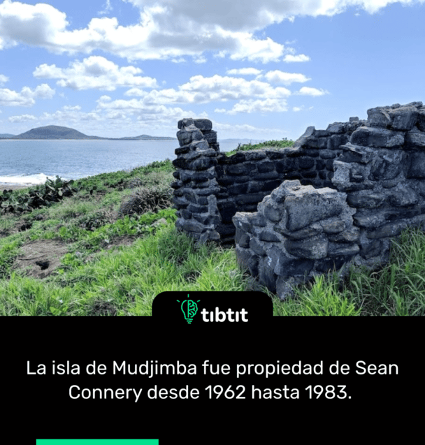 La isla de Mudjimba fue propiedad de Sean Connery desde 1962 hasta 1983.