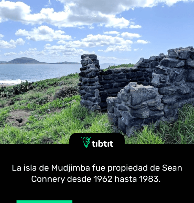 La isla de Mudjimba fue propiedad de Sean Connery desde 1962 hasta 1983.