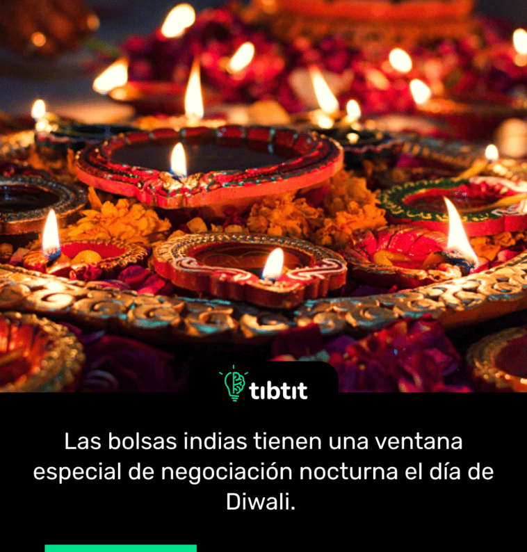 Las bolsas indias tienen una ventana especial de negociación nocturna el día de Diwali.