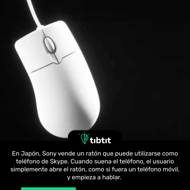 En Japón, Sony vende un ratón que puede utilizarse como teléfono de Skype. Cuando suena el teléfono, el usuario simplemente abre el ratón, como si fuera un teléfono móvil, y empieza a hablar.