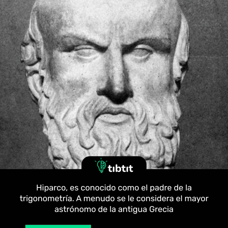 Hiparco, es conocido como el padre de la trigonometría. A menudo se le considera el mayor astrónomo de la antigua Grecia