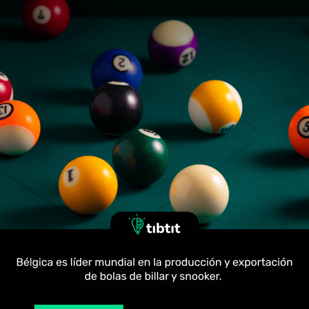 Bélgica es líder mundial en la producción y exportación de bolas de billar y snooker.
