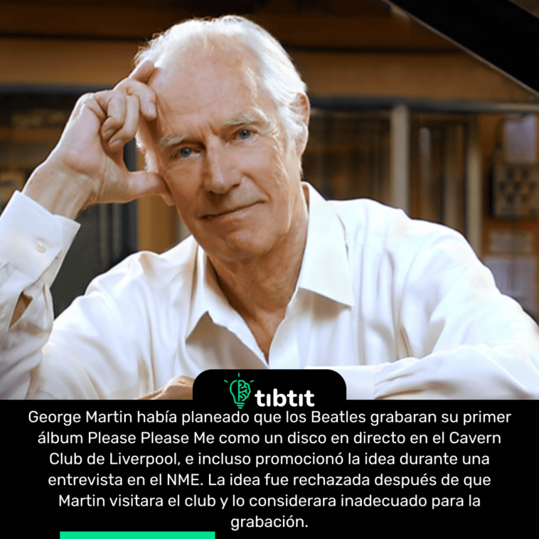 George Martin había planeado que los Beatles grabaran su primer álbum Please Please Me como un disco en directo en el Cavern Club de Liverpool, e incluso promocionó la idea durante una entrevista en el NME. La idea fue rechazada después de que Martin visitara el club y lo considerara inadecuado para la grabación.