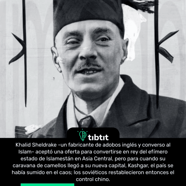 Khalid Sheldrake -un fabricante de adobos inglés y converso al Islam- aceptó una oferta para convertirse en rey del efímero estado de Islamestán en Asia Central, pero para cuando su caravana de camellos llegó a su nueva capital, Kashgar, el país se había sumido en el caos; los soviéticos restablecieron entonces el control chino.