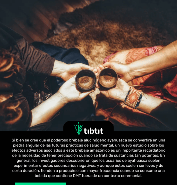 Si bien se cree que el poderoso brebaje alucinógeno ayahuasca se convertirá en una piedra angular de las futuras prácticas de salud mental, un nuevo estudio sobre los efectos adversos asociados a este brebaje amazónico es un importante recordatorio de la necesidad de tener precaución cuando se trata de sustancias tan potentes. En general, los investigadores descubrieron que los usuarios de ayahuasca suelen experimentar efectos secundarios negativos, y aunque éstos suelen ser leves y de corta duración, tienden a producirse con mayor frecuencia cuando se consume una bebida que contiene DMT fuera de un contexto ceremonial.