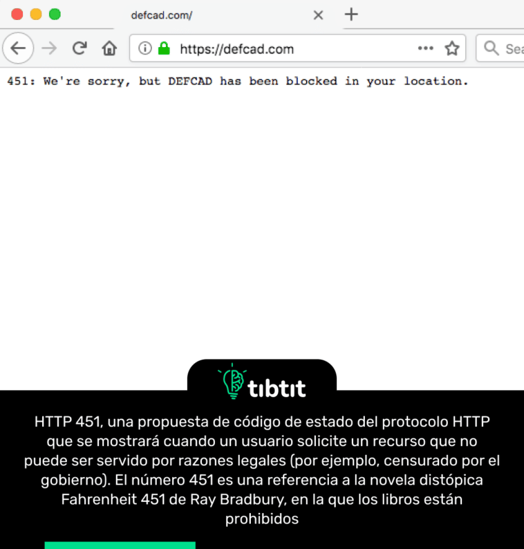 HTTP 451, una propuesta de código de estado del protocolo HTTP que se mostrará cuando un usuario solicite un recurso que no puede ser servido por razones legales (por ejemplo, censurado por el gobierno). El número 451 es una referencia a la novela distópica Fahrenheit 451 de Ray Bradbury, en la que los libros están prohibidos