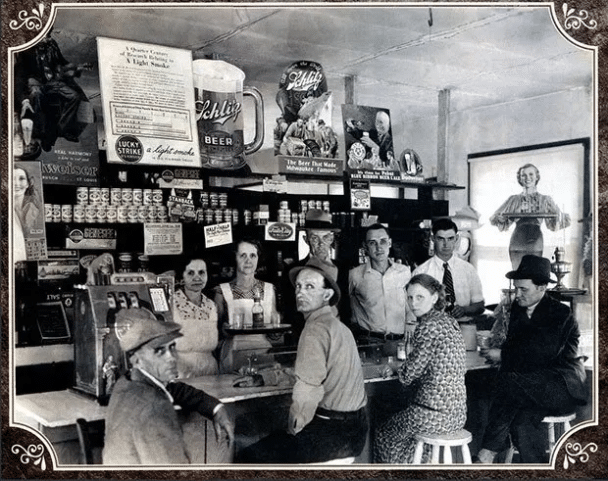 Almacén general rural en Carolina del Norte, 1936.