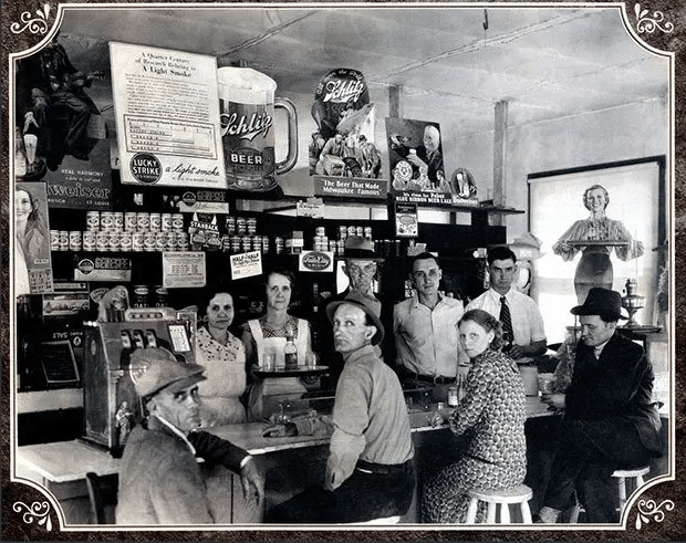 Almacén general rural en Carolina del Norte, 1936.