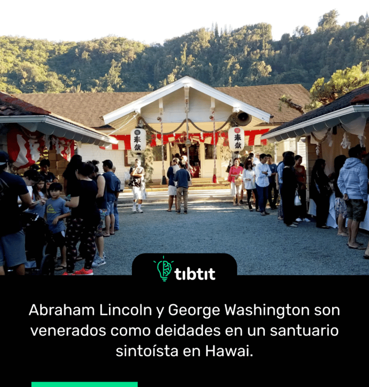 Abraham Lincoln y George Washington son venerados como deidades en un santuario sintoísta en Hawai.