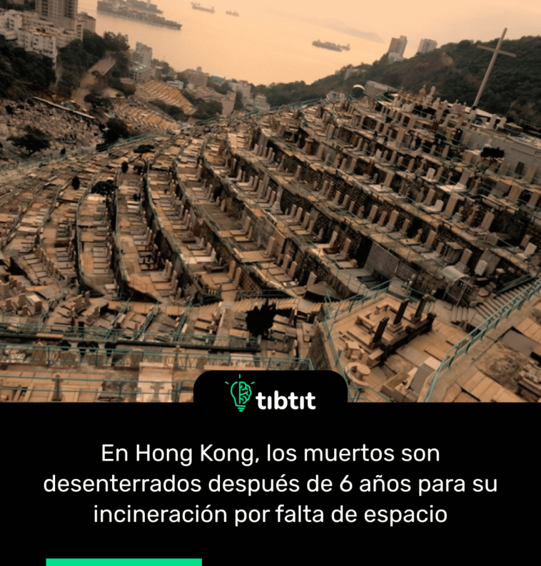 En Hong Kong, los muertos son desenterrados después de 6 años para su incineración por falta de espacio
