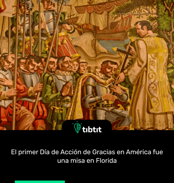 El primer Día de Acción de Gracias en América fue una misa en Florida