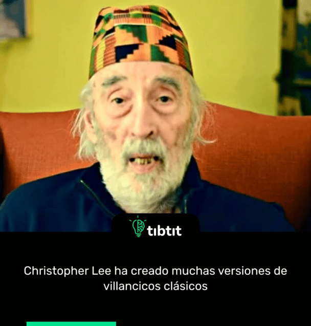 Christopher Lee ha creado muchas versiones de villancicos clásicos