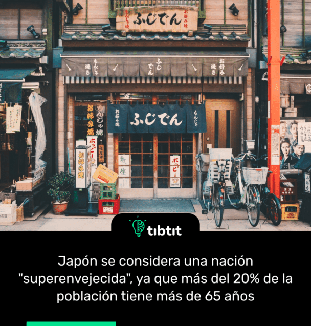 Japón se considera una nación "superenvejecida"