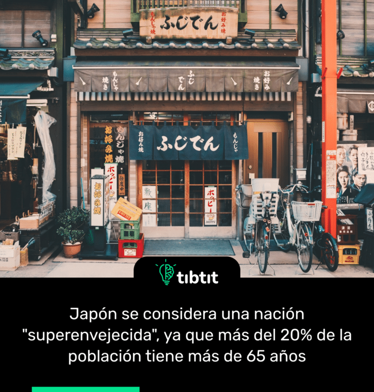 Japón se considera una nación "superenvejecida"