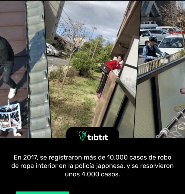 En 2017, se registraron más de 10.000 casos de robo de ropa interior en la policía japonesa, y se resolvieron unos 4.000 casos.