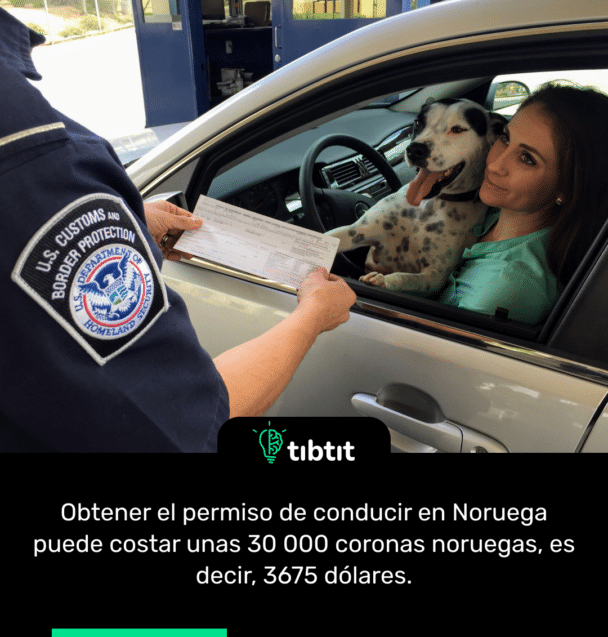 Obtener el permiso de conducir en Noruega puede costar unas 30 000 coronas noruegas, es decir, 3675 dólares.