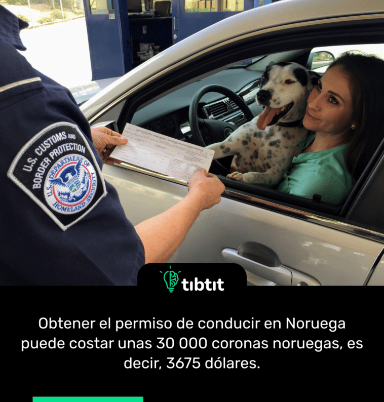 Obtener el permiso de conducir en Noruega puede costar unas 30 000 coronas noruegas, es decir, 3675 dólares.