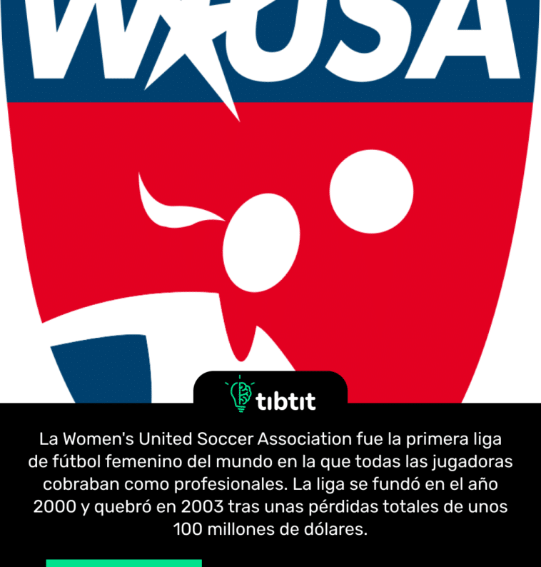 La Women's United Soccer Association fue la primera liga de fútbol femenino del mundo en la que todas las jugadoras cobraban como profesionales. La liga se fundó en el año 2000 y quebró en 2003 tras unas pérdidas totales de unos 100 millones de dólares.