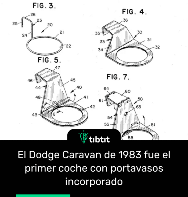 El Dodge Caravan de 1983 fue el primer coche con portavasos incorporado