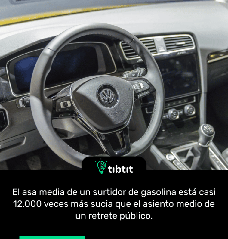El asa media de un surtidor de gasolina está casi 12.000 veces más sucia que el asiento medio de un retrete público.