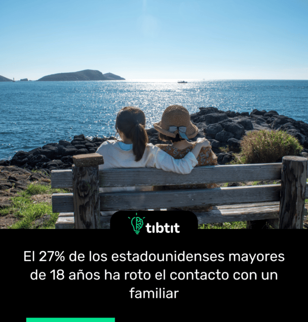 El 27% de los estadounidenses mayores de 18 años ha roto el contacto con un familiar