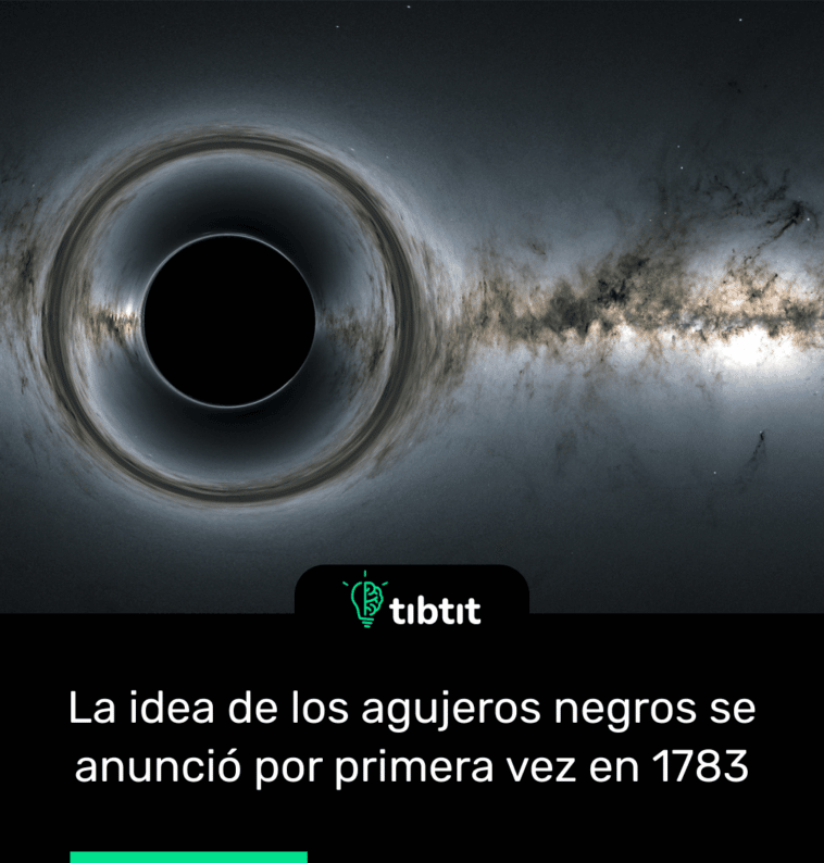 La idea de los agujeros negros se anunció por primera vez en 1783