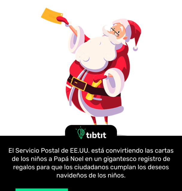 El Servicio Postal de EE.UU. está convirtiendo las cartas de los niños a Papá Noel en un gigantesco registro de regalos para que los ciudadanos cumplan los deseos navideños de los niños.