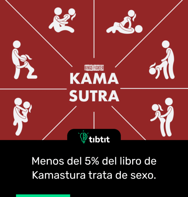Menos del 5% del libro de Kamastura trata de sexo.