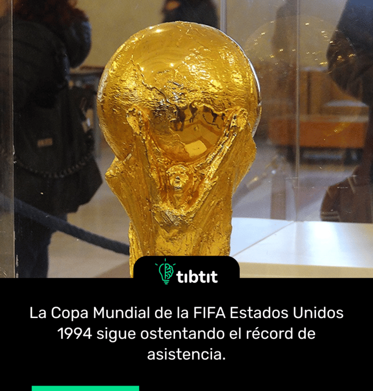 La Copa Mundial de la FIFA Estados Unidos 1994 sigue ostentando el récord de asistencia.