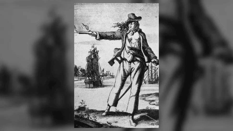 Hacia 1715, la pirata Mary Read. (Crédito de la imagen: Hulton Archive/Getty Images)