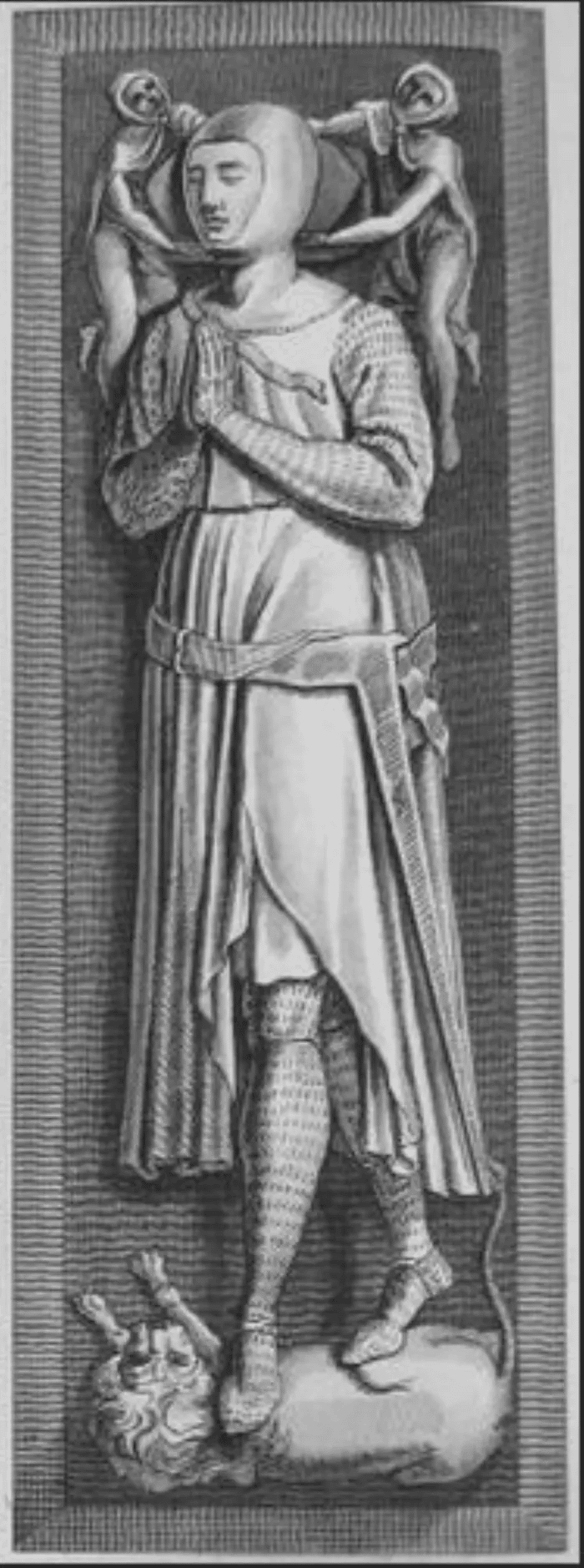 La efigie de Edmund Crouchback en la Abadía de Westminster.Richard Gough/Wikipedia Dominio público