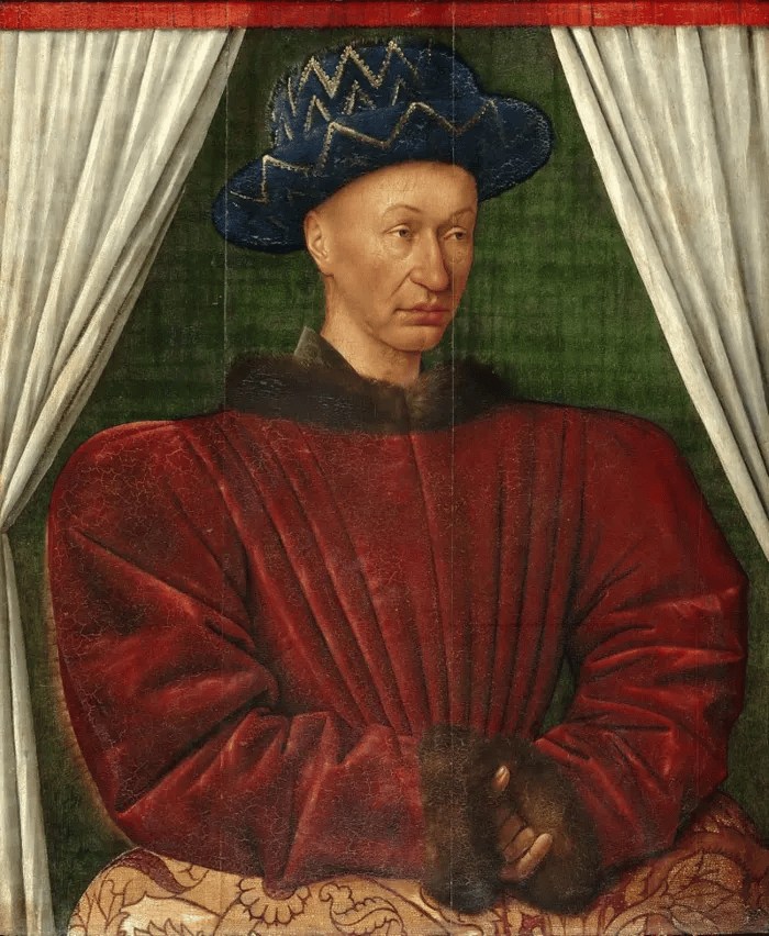 El hermano de Catalina de Valois, el rey Carlos VII de Francia, ignoró el reclamo del hijo de Catalina, Enrique VI, al trono francés.Dominio público de Wikipedia