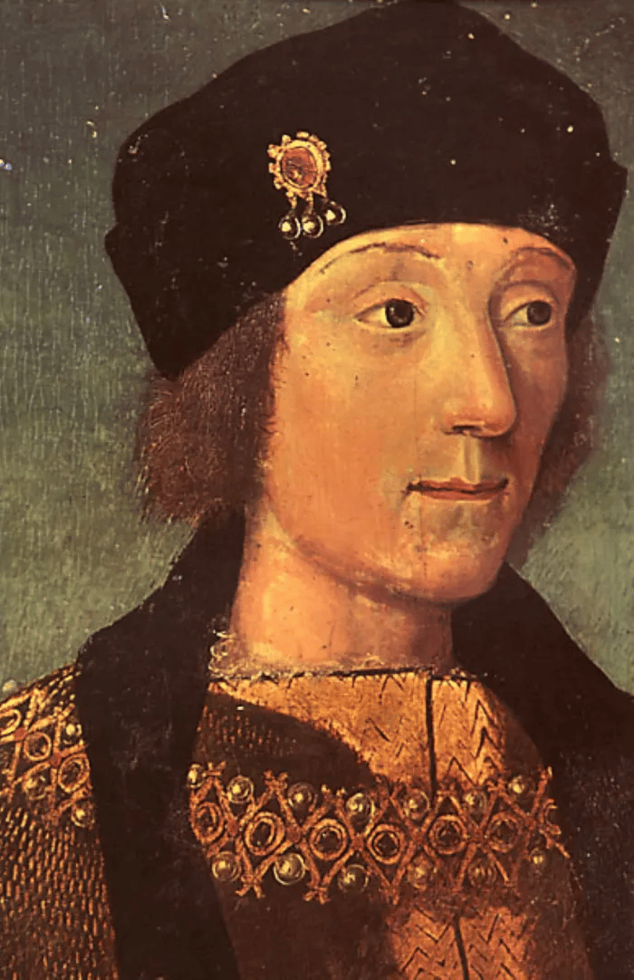 Enrique Tudor, rey Enrique VII de Inglaterra, era nieto de Catalina de Valois y Owen Tudor.Dominio público de Wikipedia